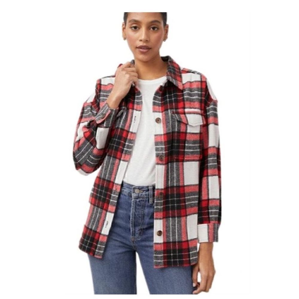 Rails Flannel Wool Blend Shacket L